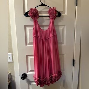 Yoana Baraschi pink flower dress